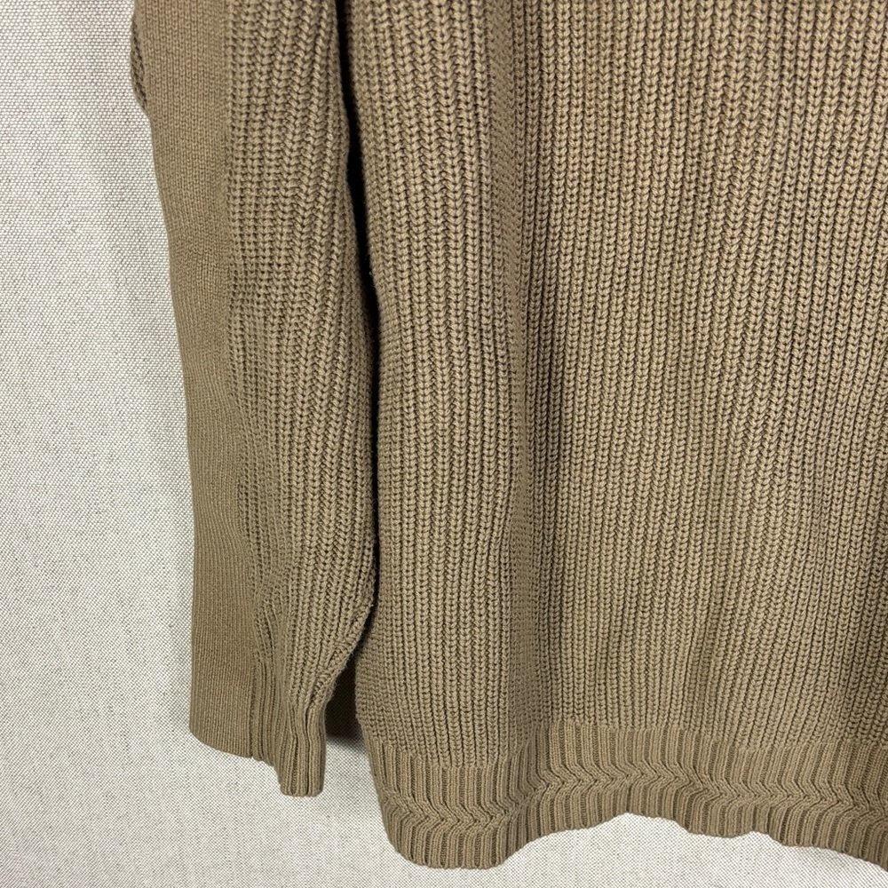 Topman > Brown Quarter Zip Turtleneck Sweater Small - Picture 5 of 10